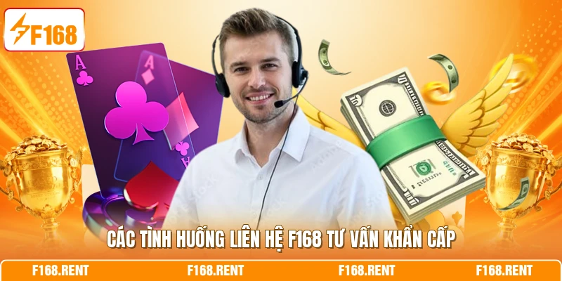 Các tình huống liên hệ F168 tư vấn khẩn cấp